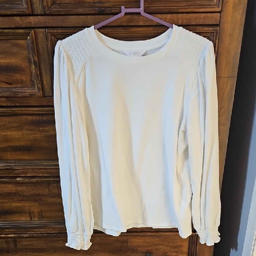 Lauren Conrad Womens White Long Sleeve!sz Medium